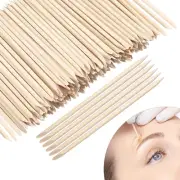Eye Brow Wooden Wax Sticks Mini Waxing Applicator Sticks Lip Nose Eyebrow Waxing