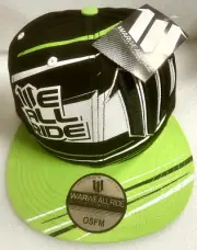 WarWeAllRide Snapback Hat Green / Black # OSFM
