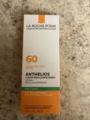 La Roche -Posay Anthelios Clear Skin Sunscreen SPF 60 Dry Touch 3oz EXP-2027
