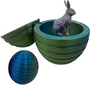 3D Printed Egg - Cute Rabbit Egg - 3D Printing Egg with Rabbit Inside Animals Toys Ornaments Executive Desk Toys for Women