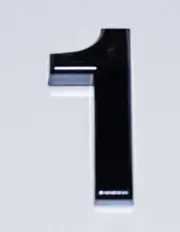 Apartment Number Sign/Mailbox Number Sign,1(Black,3D, 2.75 x 1.75, )-REF24-1027