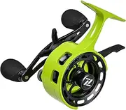 Ice Fishing Reels 3.2:1 Gear Ratio Smooth Ball Bearings Fishing Reel Magnetic Drop Larger Spool Capacity High-Strength Alloy Front Rock Ice Fishing Black
