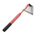 Garden Hoe 15" x 5" Steel Hoe Garden Tool with Handle, Red