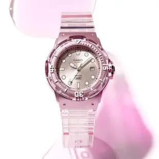 【CASIO 卡西歐】清透系列 半透明迷你指針手錶 學生錶 考試手錶(LRW-200HS-4EV)