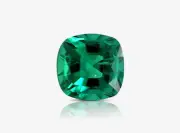 1.22 Carat Natural Loose Emerald, Green Square Cushion, AGL Certified Rare Gift
