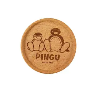 【Pingu】企鵝家族木杯墊(吸水杯墊 杯墊)