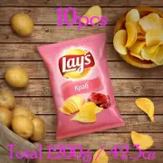 10pcs (1.2Kg~42,3oz) LAY'S CRAB POTATO CHIPS UKRAINE