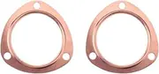 4pcs 3in Copper Header Exhaust Collector Gaskets Reusable SBC BBC 302 350 454 383 Fits All 3inch Collector with Triangle Shim