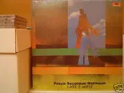 LATTE E MIELE Passio Secundum Mattheum LP/'72 Italy/Italian Prog/ELP/Bach/Mozart