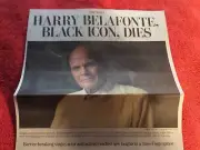 OBITUARY HARRY BELAFONTE 1927 - 2023 BLACK ICON ACTOR ACTIVIST SINGER DAY-O