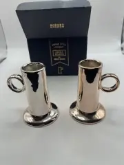 Robert Gordon Copper Style Ceramic Candle Holders 8.5cm Rose Gold Colour New
