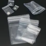 100X STRONG Thick Grip Resealable Zip Lock Bags Self Seal Clear Plastic Poly Bag