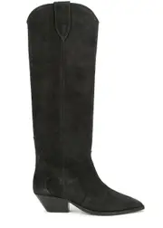 Isabel Marant étoile Denvee 50 Suede Knee-high Boots - Black - 7 7