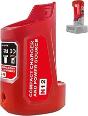TPDL New Upgrade M12 Power Source for Milwaukee 12V Battery, Power Wheel Charger Adapter with 12V DC Port for Heated Jackets & USB Port and Type C Port for Charging, MIL-M12USB-DC12