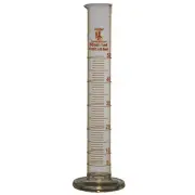 50ml Graduated Cylinder, Round Base, Borosilicate 3.3 Glass (Case of 200)