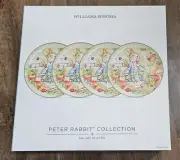 Williams Sonoma Peter Rabbit Salad Plates Set Of 4 Easter New CIB