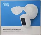 Ring Floodlight Cam Wired Plus w/ motion-activated 1080p HD video, White Sealed