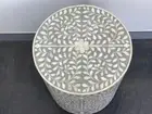NEW Bone Inlay Floral Round Table