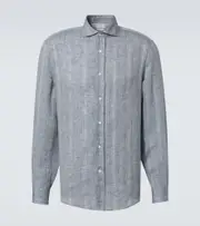 [Brunello Cucinelli] Brunello Cucinelli Linen shirt UK 16,5 blue