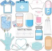 Mini Funny Nurse Sticky Notes CNA Gifts Nursing Essentials Medical Themed Mini Notes Assorted Pads Self Stick Cute Memo for Gifts Hospital(30 Pads)