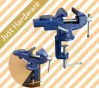 60mm 2" Mini Bench Vice Swivel Clamp Base TABLE Anvil Cast Iron Portable AU