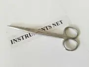 STAINLESS STEEL OPERATING SCISSORS BLUNT 6.5" STRAIGHT SURGICAL INSTRUMENTS