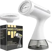 Handheld Clothes Steamer, 1500W Compact Garment Steamer with 350ML Detachable Water Tank, Fast Heat-up, 130℃ Steam Temperature,Vertical Steamer for Office, Home and Travel, White