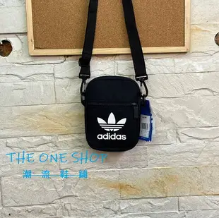 ADIDAS TREFOIL BAG 愛迪達 包包 腰包 側背包 斜背包 隨身包 肩背包 小包 黑白 黑色 EI7411