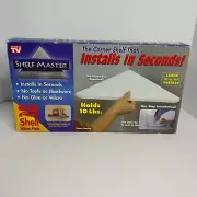 Shelf Master 2 Shelf Value Pack Instant Corner Shelves New Open Box