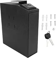 YDRCESMI Biometric Safe Mounted Nightstand Quick Access Lock Box for Car Desk Wall with Fingerprint Security Key