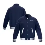 YONEX 23FW Unisex Badminton Varsity Jacket Sports Casual Top Navy NWT 233JJ005U