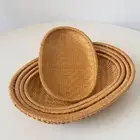 Vegetable Food Fruit Bread Basket Desktop Ornament Woven Basket Pastry Plate