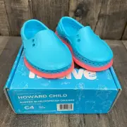 NATIVE TODDLER SHOES - Surfer Blue Popstar Orange Brand New SIZE C4 Discontinued