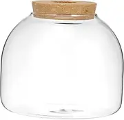 VANZACK Glass Terrarium Jar with Cork Stopper for Landscape Display Suitable for Hydroponic Plants Decorative Moss and Miniature Garden Container for Home and Projects