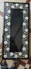 36"x24" Black Marble Side Corner Centre Dining Coffee Table Top Mosaic inlay k1