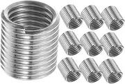 10pcs Stainless Steel Threaded Inserts for Screw Thread Repair Corrosion Resistant Universal Fit for Machinery Automotive