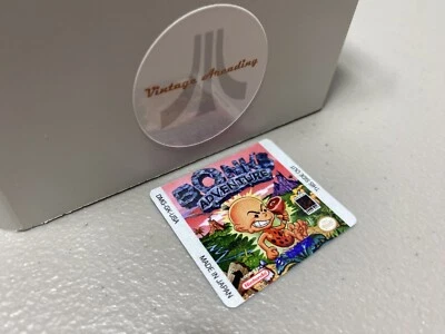Bonk's Adventure (Nintendo Game Boy) Replacement Label