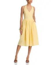 Steve Madden Ressi Eyelet Halter Midi Dress