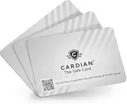 [CARDIAN] RFID Blocking Cards Set 3 – Credit Card Protector for Wallets, Passport Shield & NFC Blocking Device | Anti-Skimming Protection for Debit, ID & EMF Cards | Travel Accessories for Men and Women