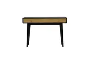 6IXTY Twin Hallway Console Hall Wooden Table - Black / Natural