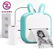 Sticker Printer - Mini Thermal Printer, T02 Sticker Maker Machine, Portable Blue