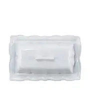 Vietri Incanto Stone Baroque Butter Dish