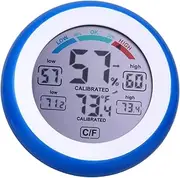 BESTonZON Hygrometer Thermometer Indoor Thermometer Round Lab Wall Multi-functional Digital Hygrometer for Modern Homes