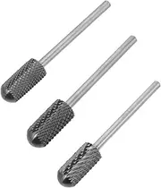 Baluue Nail Manicure File Bit Set 3pcs Nail Drill Bits for Acrylic Nails Nail Grinder Manicure Tool