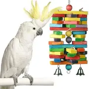 Super Bird Creations SB477 XL Woodpile Bird Toy, Large/XL Bird Size, 19" x 8"