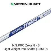 Nippon NS Pro Zelos 8 - S Flex Light Weight Steel Iron Shafts (.355TP) Uncut