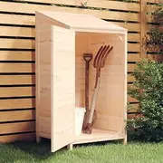 VRAXO Garden Shed 55x52x112 cm Solid Wood Fir -11.5KG,152178
