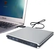 USB-C Type C/USB 3.0 External 3D 4K Aluminium Blu-ray Player for MacBook pro, USB C Blu-ray Combo Burner Drive for MacBook Pro/MacBook Air/iMac and All Laptop and Desktop pc
