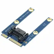 Mini PCI-E mSATA SSD to Flat SATA 7pin Hard Disk Drive PCBA Extension Adapter