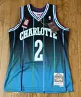 Larry Johnson Charlotte Hornets Mitchell & Ness Fadeaway Swingman Jersey Medium